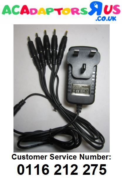 9V 2A Mains AC-DC Adaptor Power Supply with 5 Way Daisy Chain 4mm x 1.7mm 4x1.7