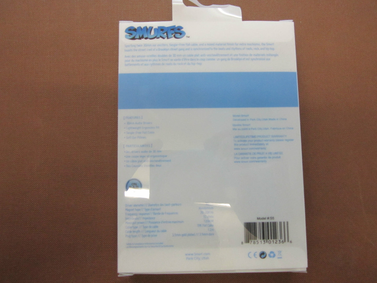 Smurfette The Smurfs Clip Over Ear Headphones for Child Kids Children