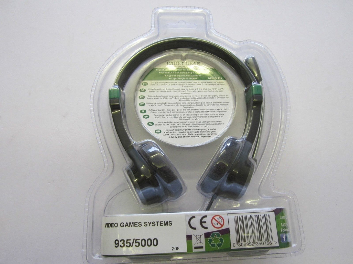 Very Small Headset with Mic and Volume Control with 2.5mm Male Jack for Phones