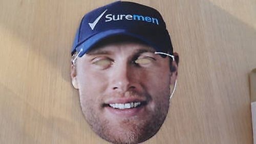 Andrew Freddie Freddy Flintoff Cricket JOKE Trick Mask