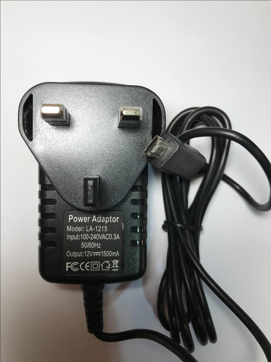 12V 1.5A Mains AC-DC Adaptor Power Supply Charger for Acer A510 Olympic Edition