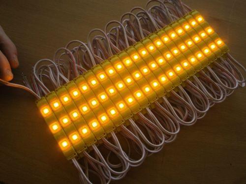 20 x 3 YELLOW 12V DC 0.72W 5050 Self Adhesive Waterproof SMD LED Signage Module
