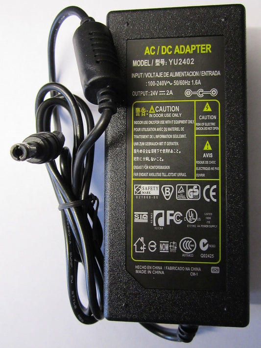 Replacement for Delta Electronics AC Adapter Model ADP-36XB 24V 1500mA