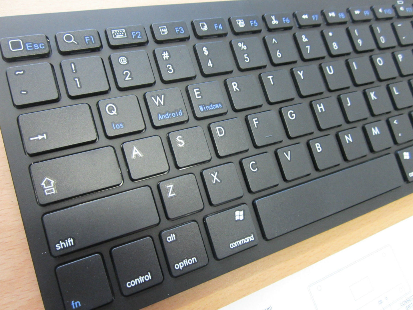 Black Wireless Bluetooth Keyboard for Selected Smart TV's