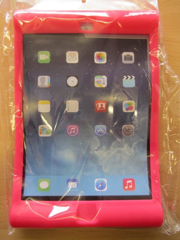 Dark Pink Kids/Toddler Shockproof Rubber Side Grip Skin Case iPad Air 5