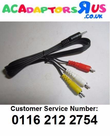 3.5mm 3.5 Jack 4 Pole to 3xRCA 3RCA Yellow White Red