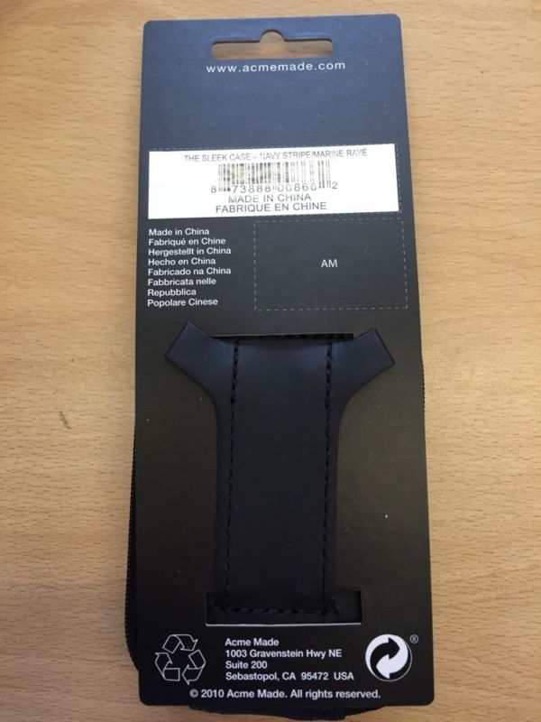 Acme Made San Francisco Sleek camera Case Marine Raye With Large Belt Loop