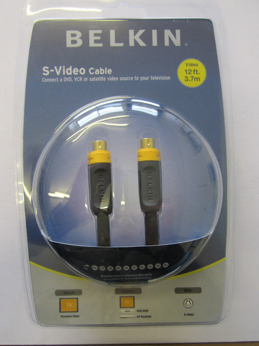 Original S-Video Cable F8V308-25 for Connect DVD, VCR, Satellite to TV