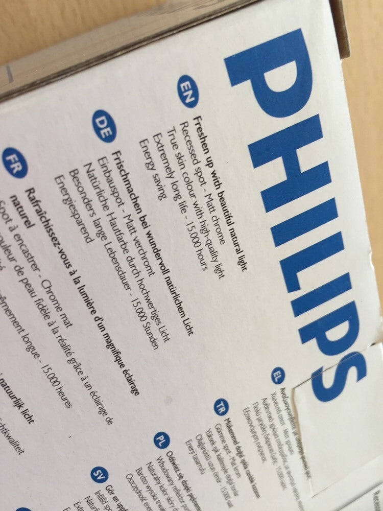 Philips myBathroom Recessed Spot Matt Chrome Bathing Light Energy Saving LED