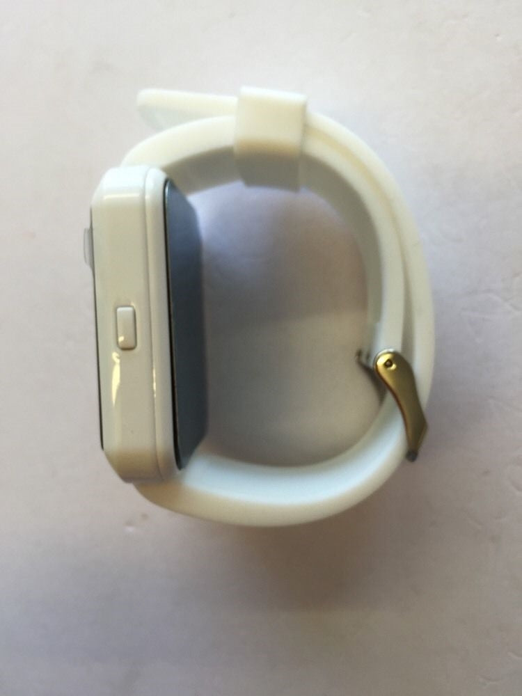 White Bluetooth Smart Watch For Android Smart Phone With Mic & Speaker