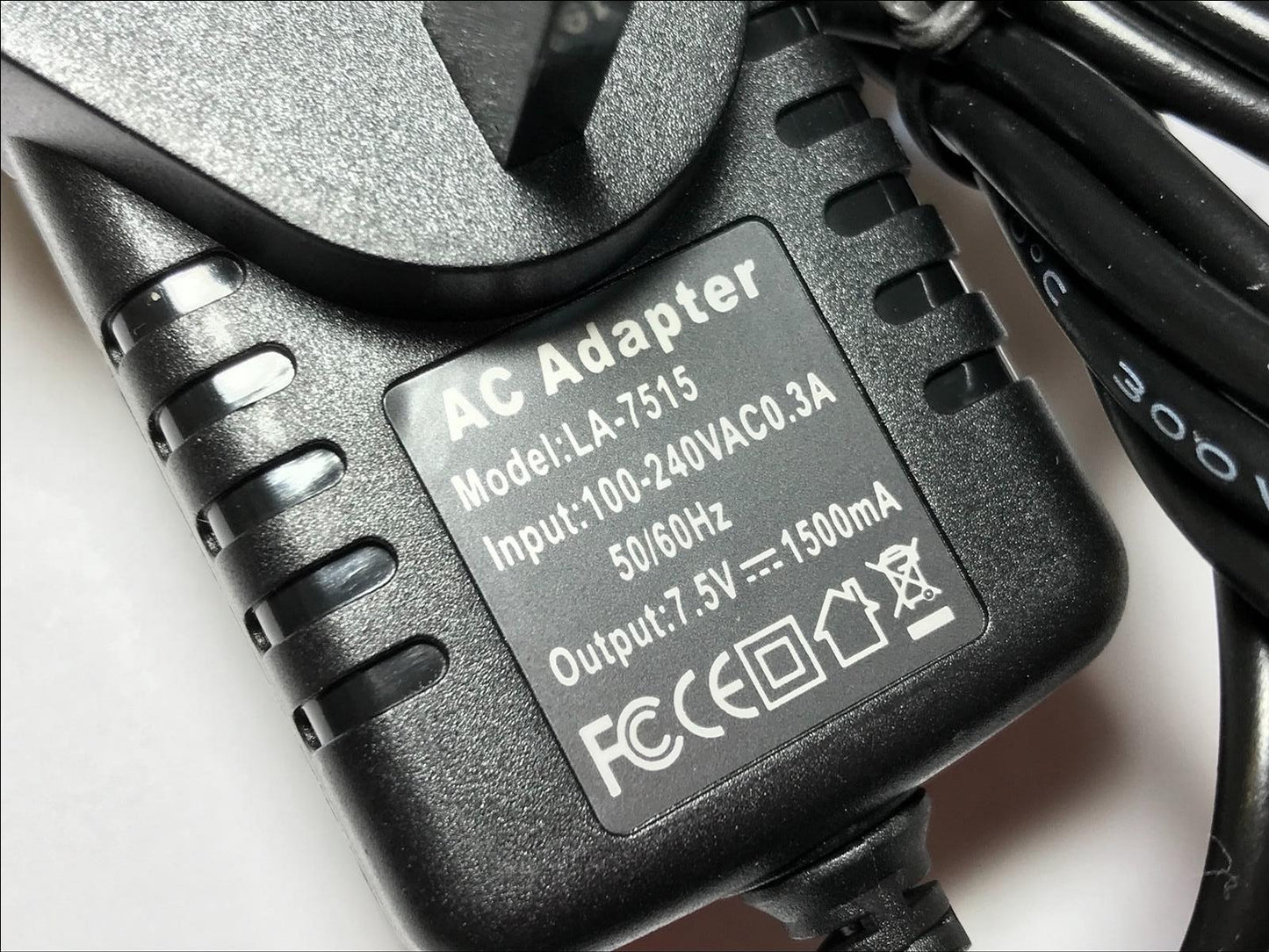 7.5V AC Adaptor Power Supply for Zoom 9000 Guitar Multi Effects Processor Pedal