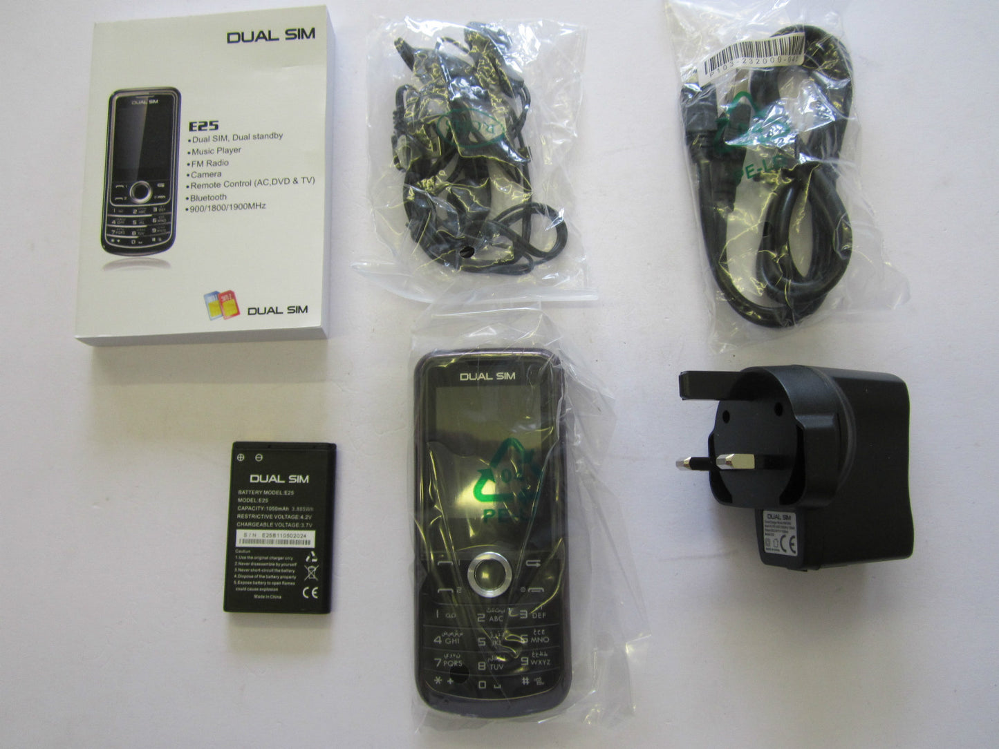 CHEAPEST DUAL SIM UNLOCKED MOBILE PHONE E25 - CAMERA/VIDEO/MP3/BLUETOOTH