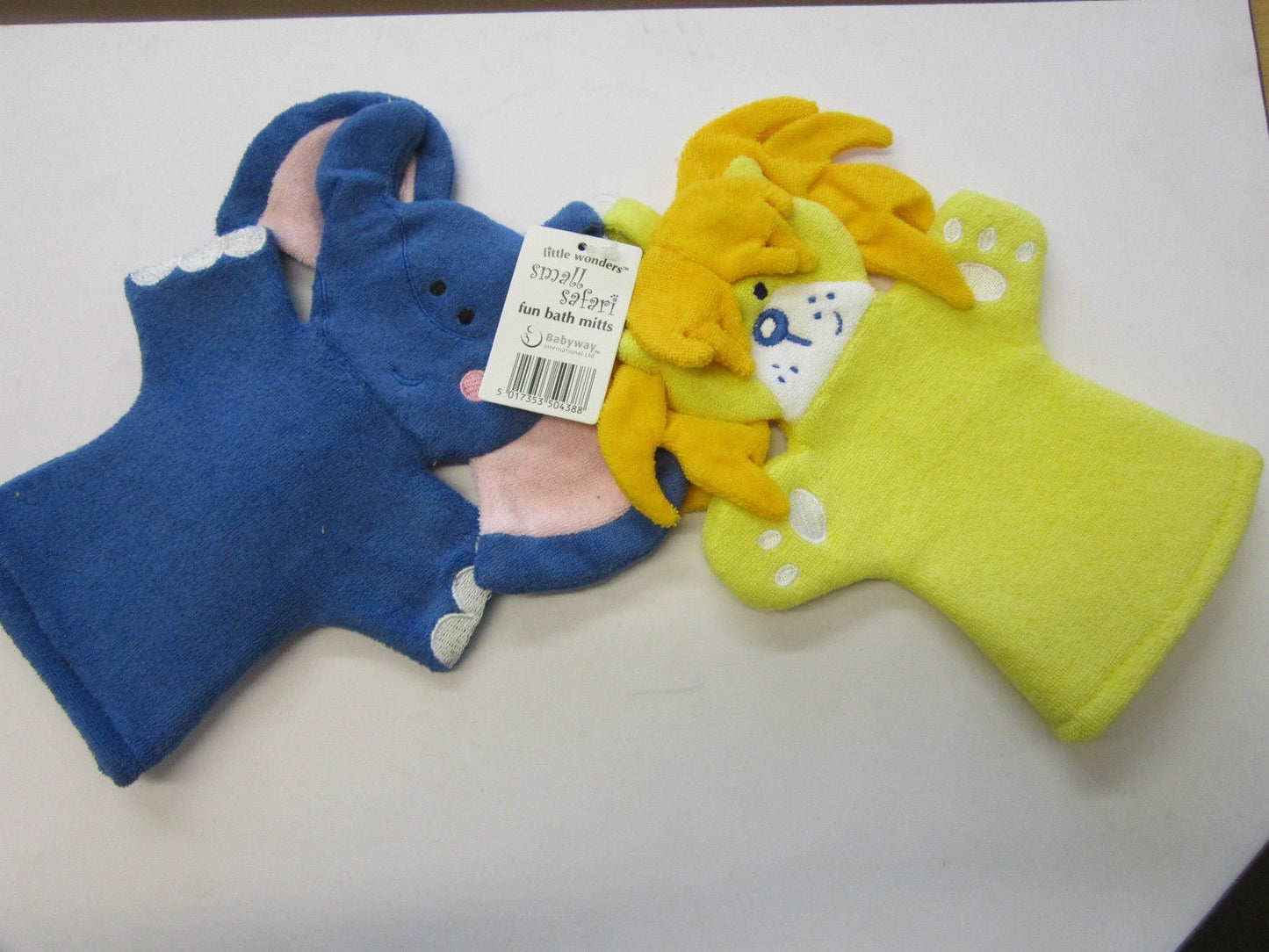 Girls Small Safari Bathtime Fun Play Toy Flannel Sponge Cloth Puppet Character