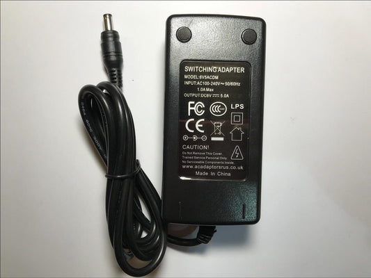 6V 5A AC-DC Switching Power Supply Adaptor 5.5x2.5/2.1 5.5mmx2.1mm/2.5mm PSU