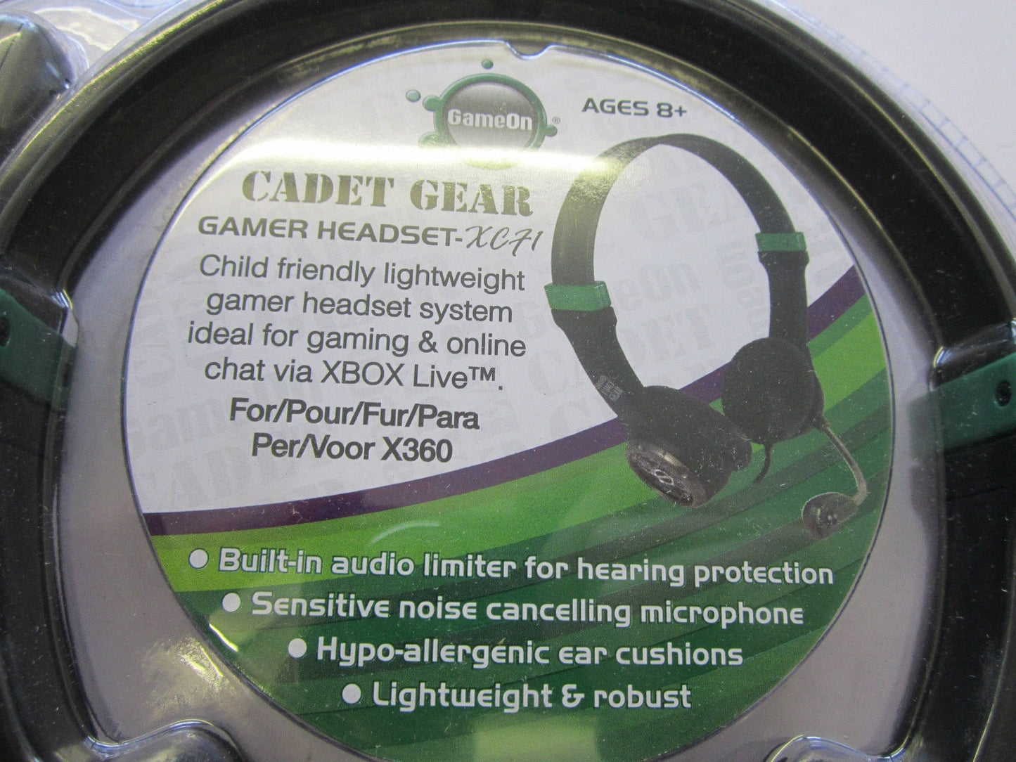 GameOn Cadet Gear Gamer Headset XC71 Child Friendly Lightweight 4 XBOX 360