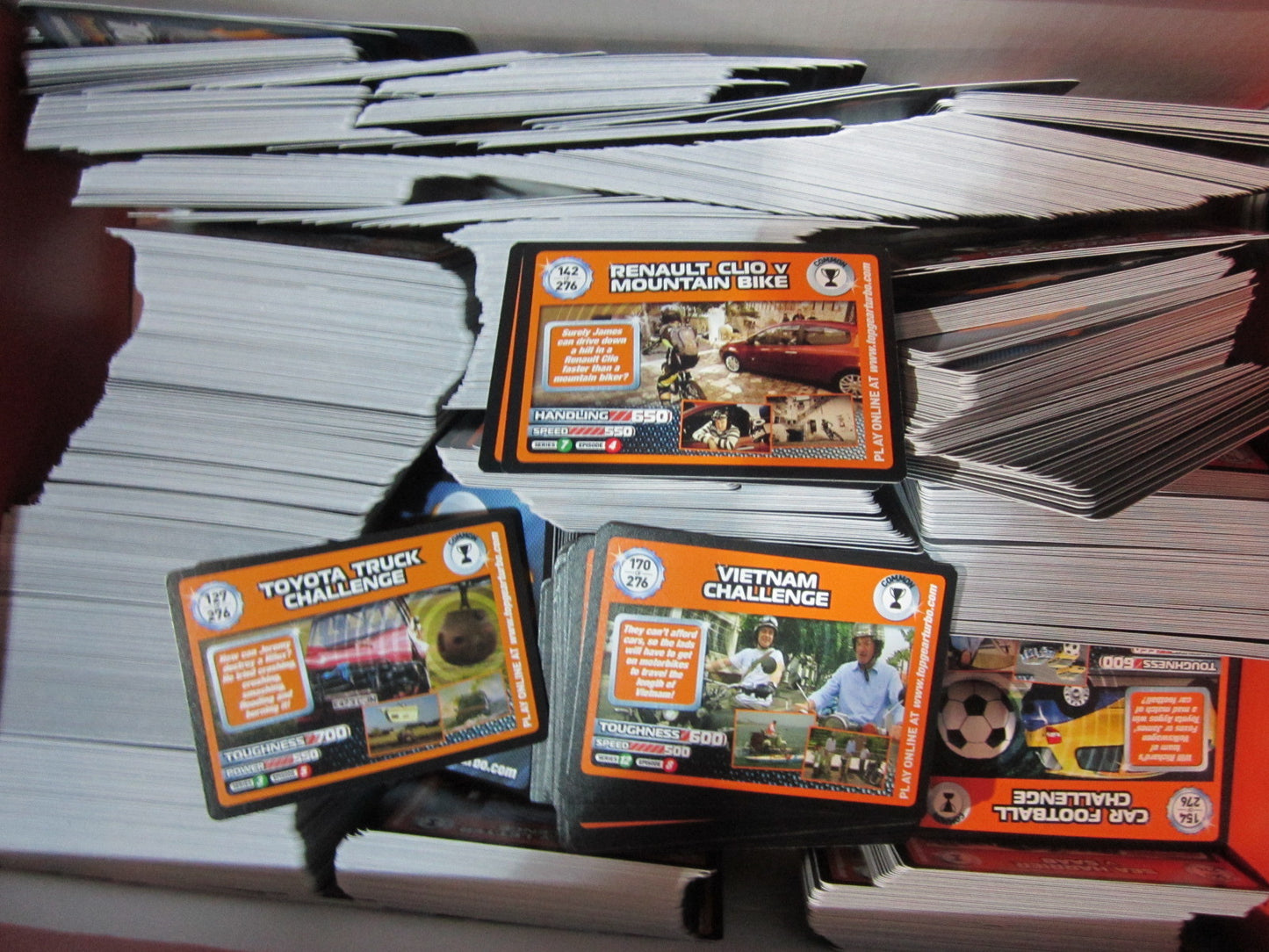 Random 50 Card Selection of Orange Common Top Gear Turbo Challenge 276 Set