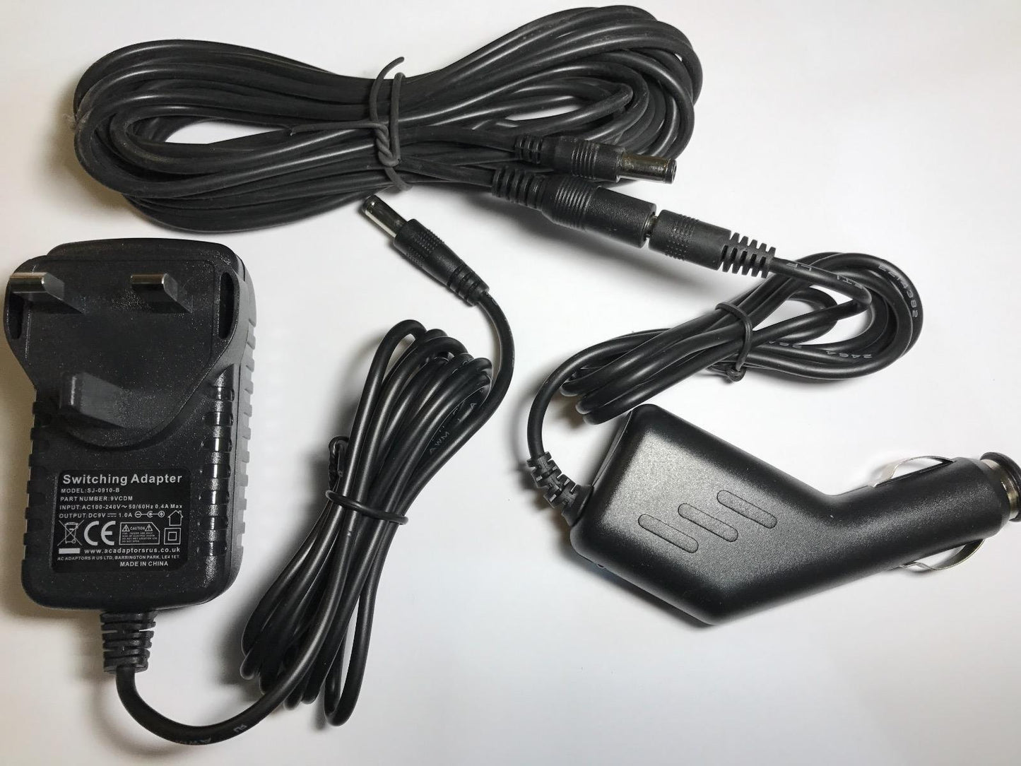 Vtech 9V Innotab/Storio/Mobigo AC Adaptor+Car Charger+5M Extension (FULL SET)