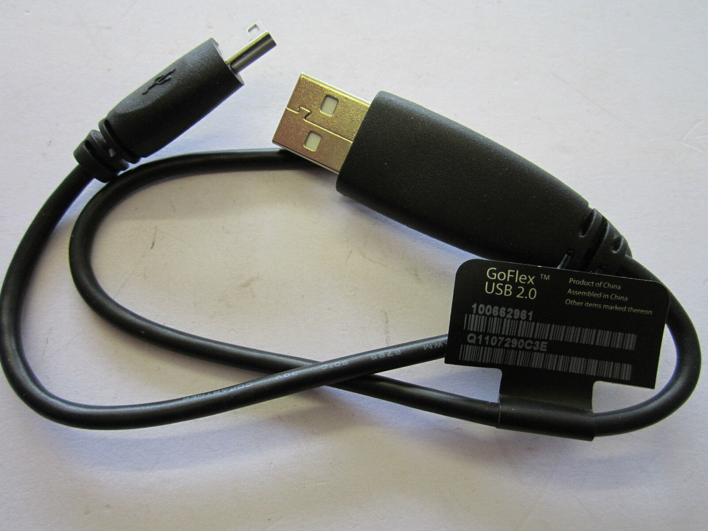 Black Genuine Seagate GoFlex USB 2.0 18' Cable Lead PN:100539928 for Hard Drive