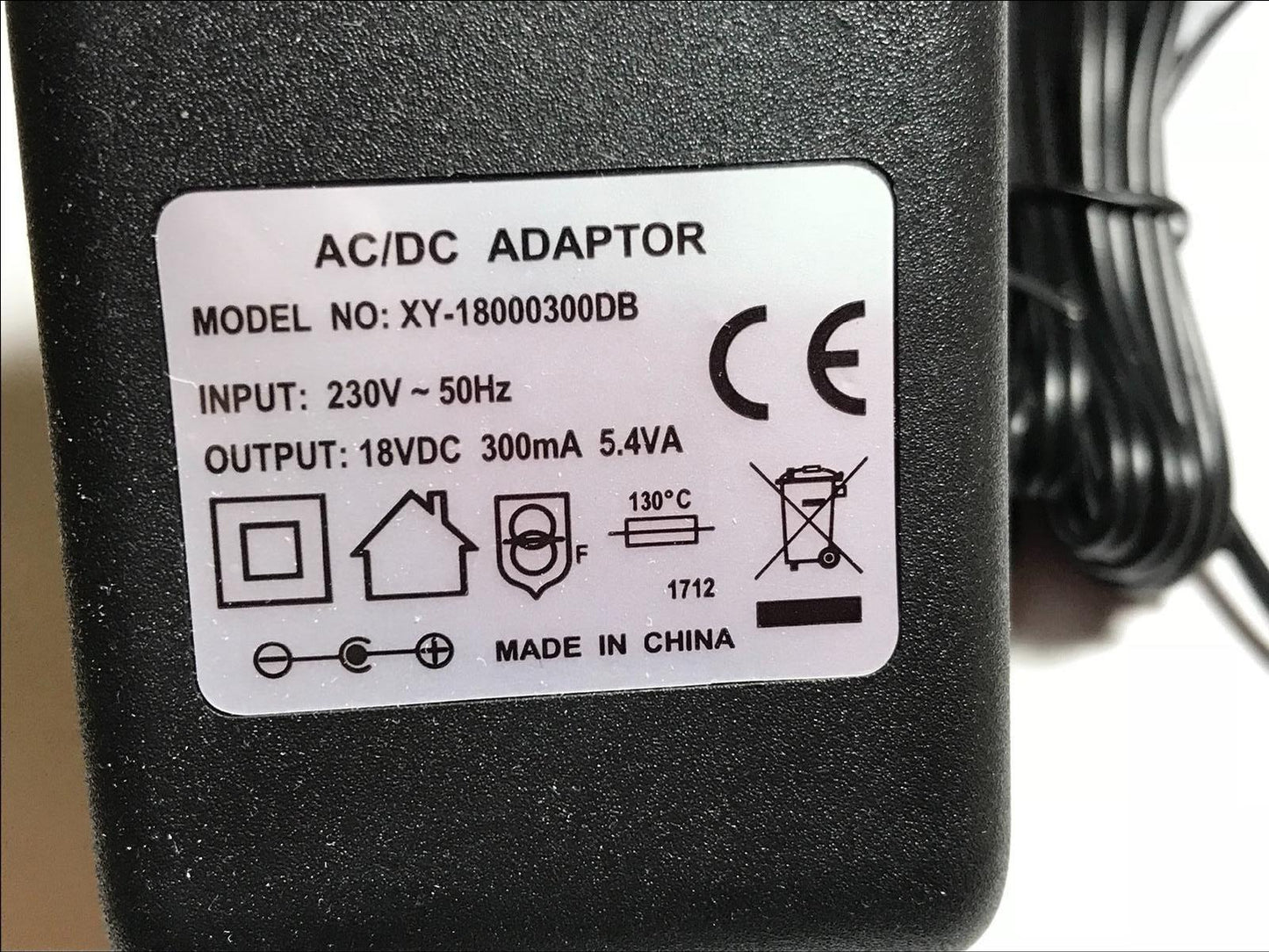Replacement for 17V 320mA AC/DC Adaptor PPS121 Power Supply UK Plug