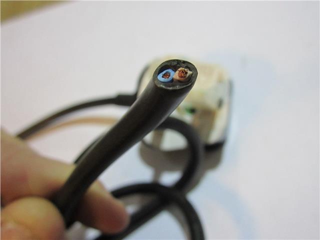 3M Long 2 Core Black Cable Lead Flex for Power Tool UK Moulded BS1363 13A Plug