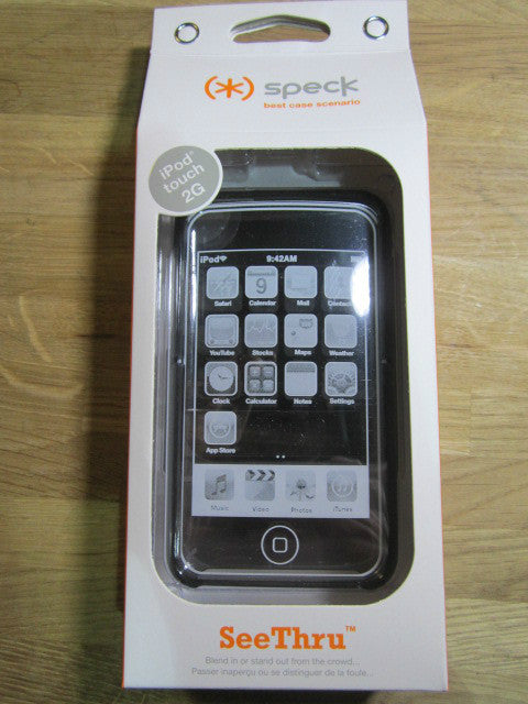 Speck SeeThru iPod Touch 2G 2 Part Case Cover to allow Dock onto Docking Station