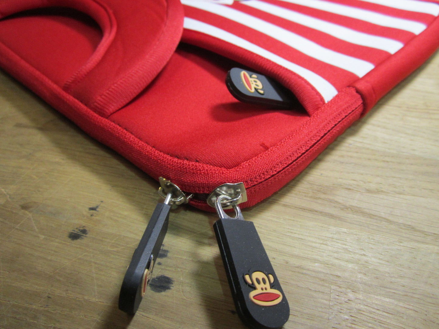 Red 9.7" Tablet Ipad Soft Carry Case Bag with Handles Sailor / Monkey