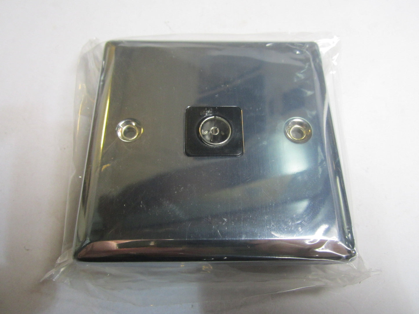 Volex Polished Chrome TV CO-AXIAL Socket Single Top Quality DEC0083