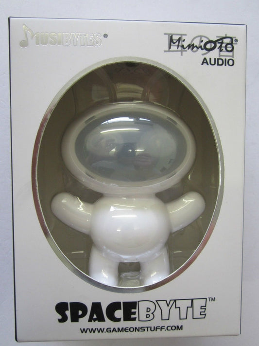 White Musibytes SpaceByte Mini Devil Angel Loud Speaker for Blackberry Phones