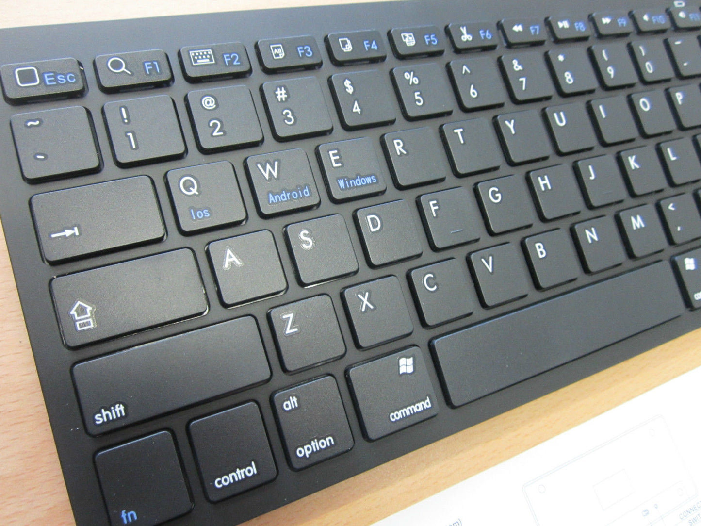 Black Wireless Bluetooth Keyboard for Selected Smart TV's