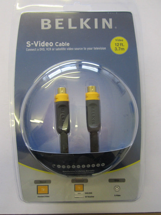 Genuine S-Video Cable F8V308-25 for Connect DVD, VCR, Satellite to TV