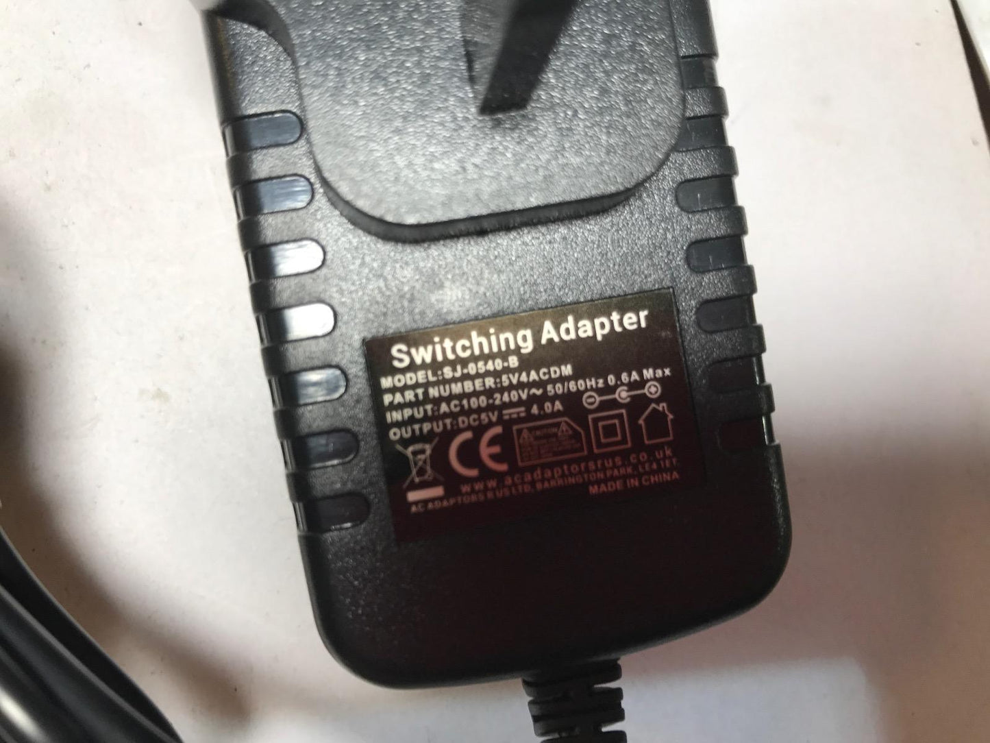 5V 4A Mains AC Adaptor for HP HSTNN-S01X USB Docking Station Port Replicator