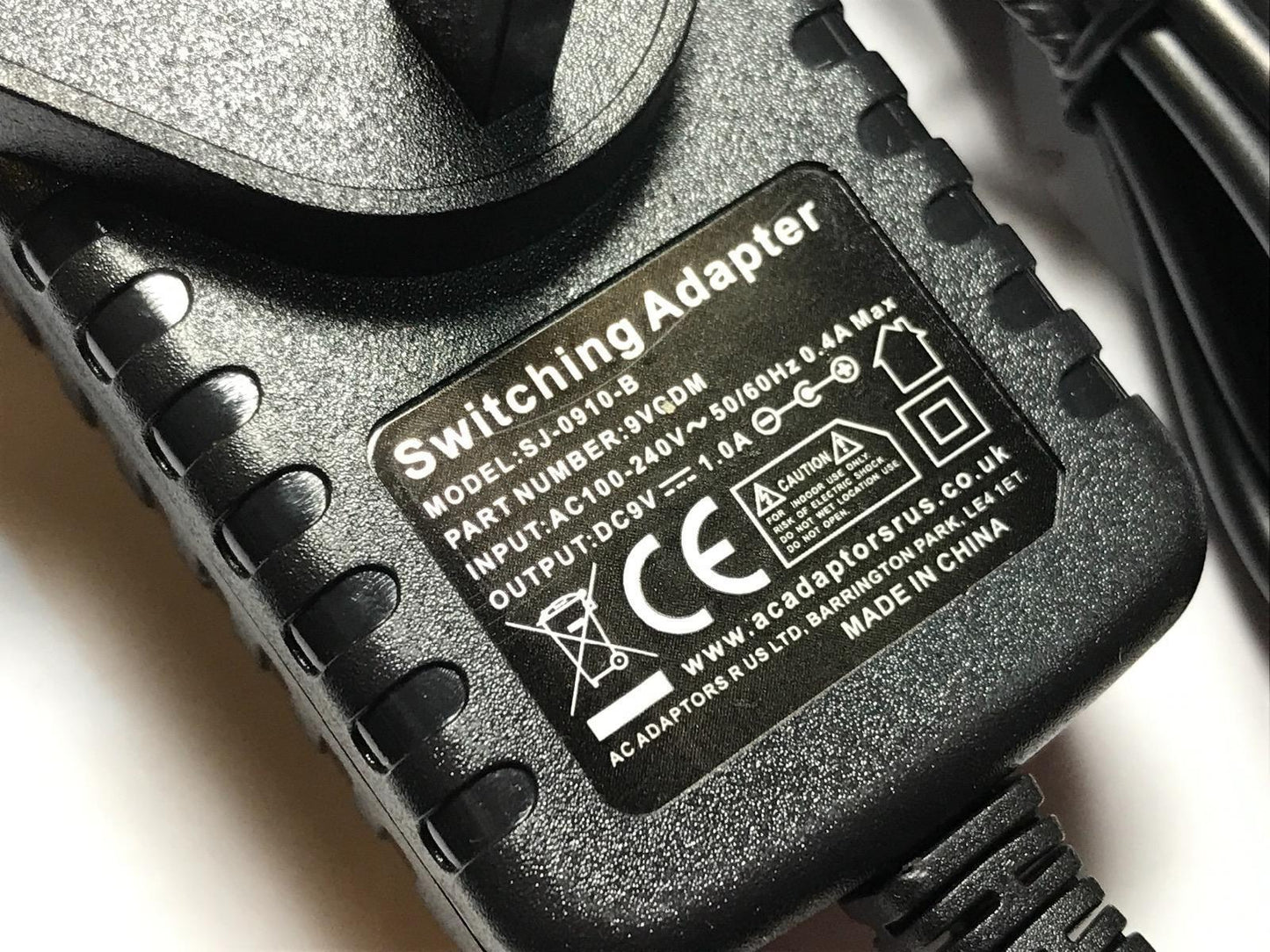 6M Long 9V 1A 2.5mmx0.8mm 2.5x0.8 Plug Mains AC Adaptor Charger Power Supply