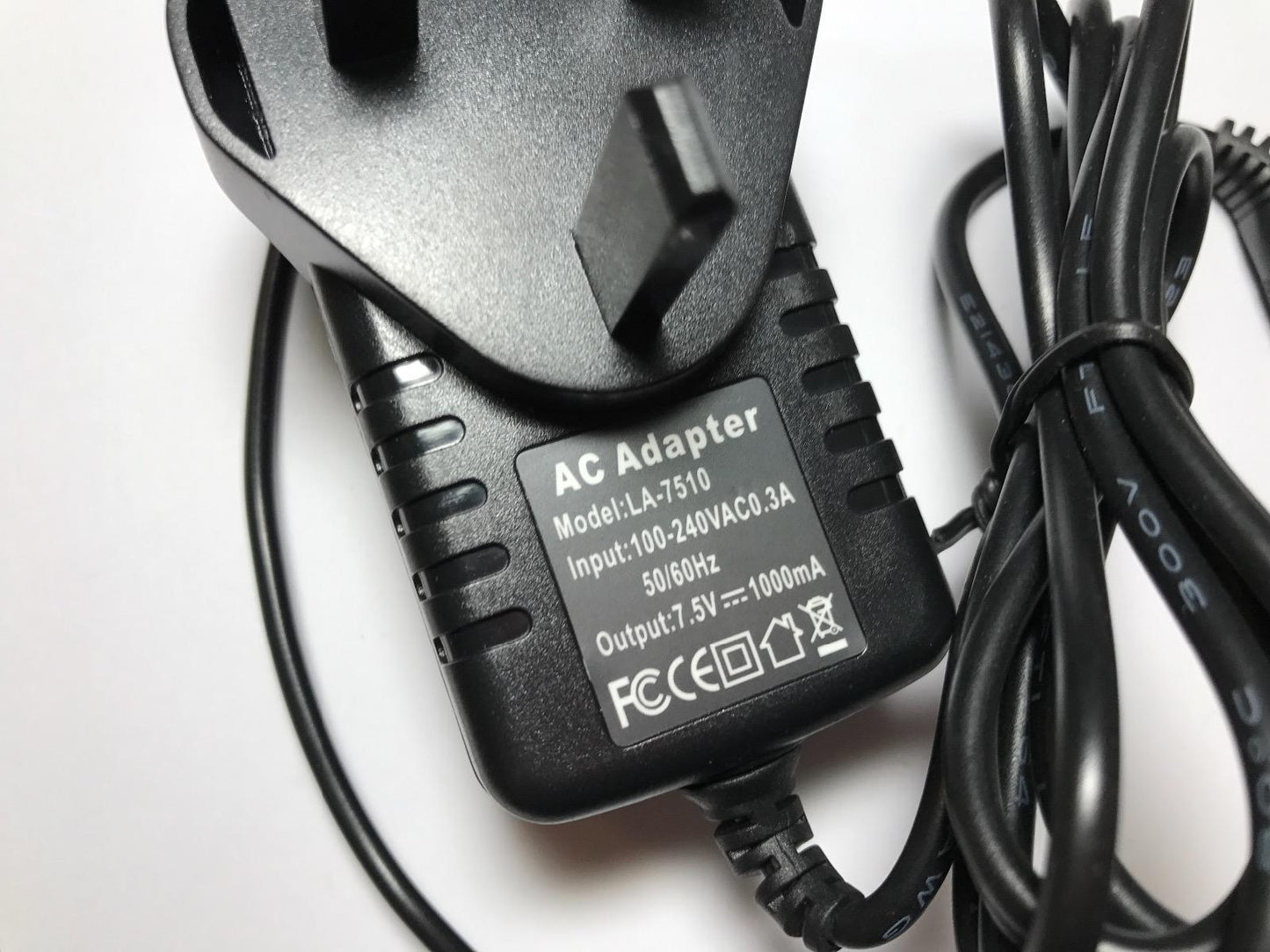 Roberts RD50 RD60 DAB Radio 7.5V AC-DC Switching Adapter Charger UK Plug