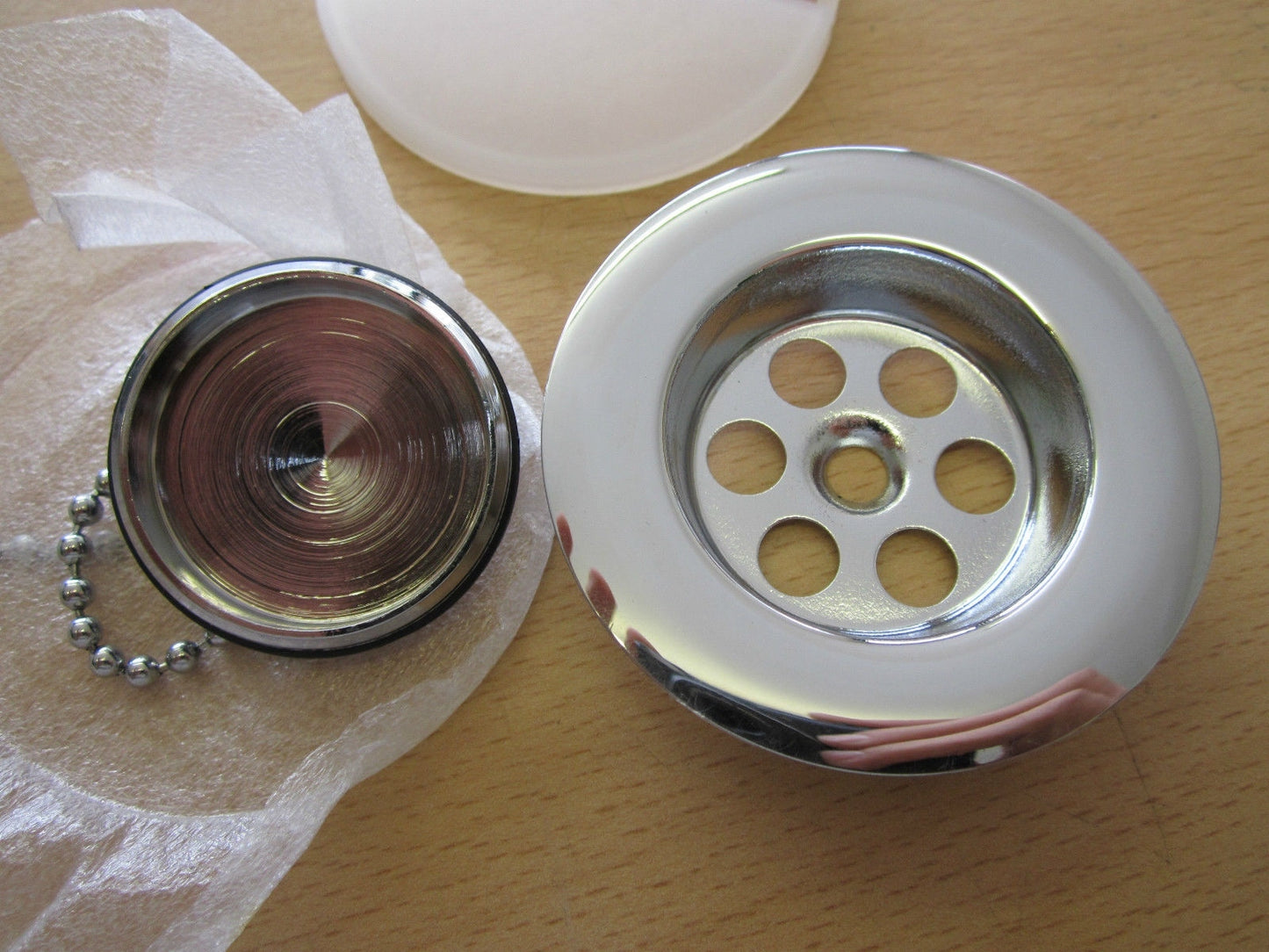 Genuine Wickes Chrome Effect Basin Waste Assembly for Standard Basin