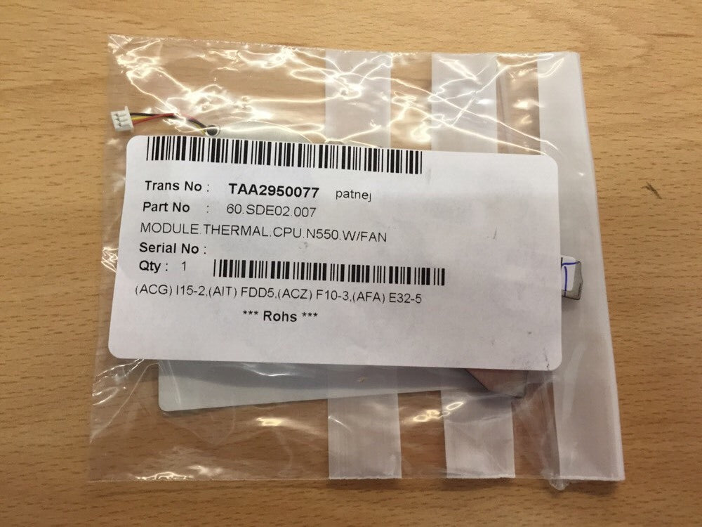 Acer Aspire One D255, D255E Series Netbooks Heatsink 60.SDE02.007 Module Thermal