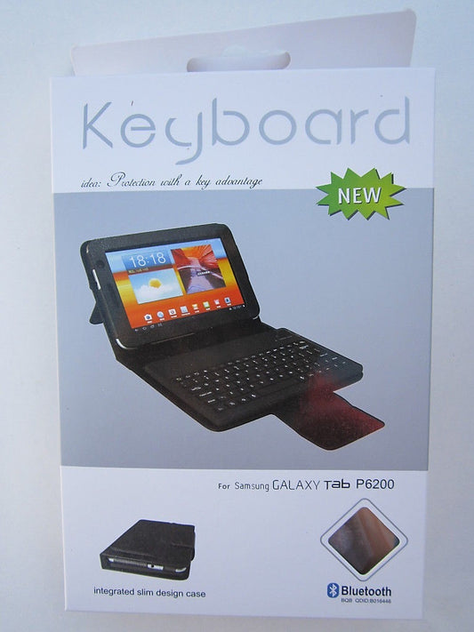 Bluetooth Keyboard Leather Case / Stand for Samsung Galaxy Tab Tablet PC P6200