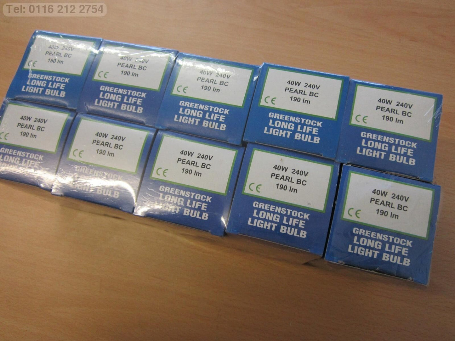 10 x GREENSTOCK 40W 240V PEARL BC 190lm Old Bayonet Cap Long Life Light Bulb