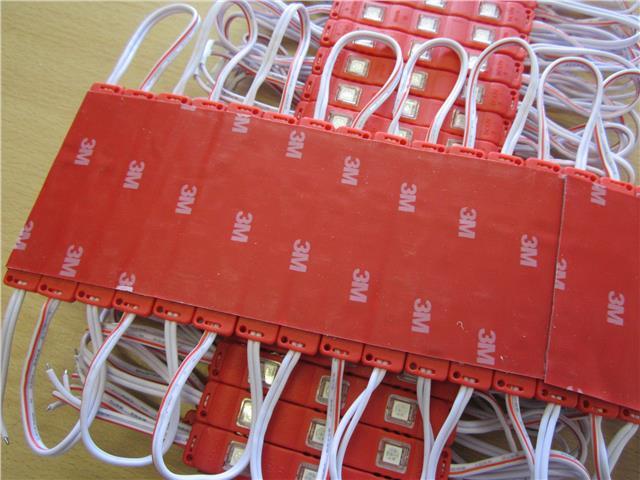 20 x 3 RED 12V DC 0.72W 5050 Self Adhesive Waterproof SMD LED Signage Module