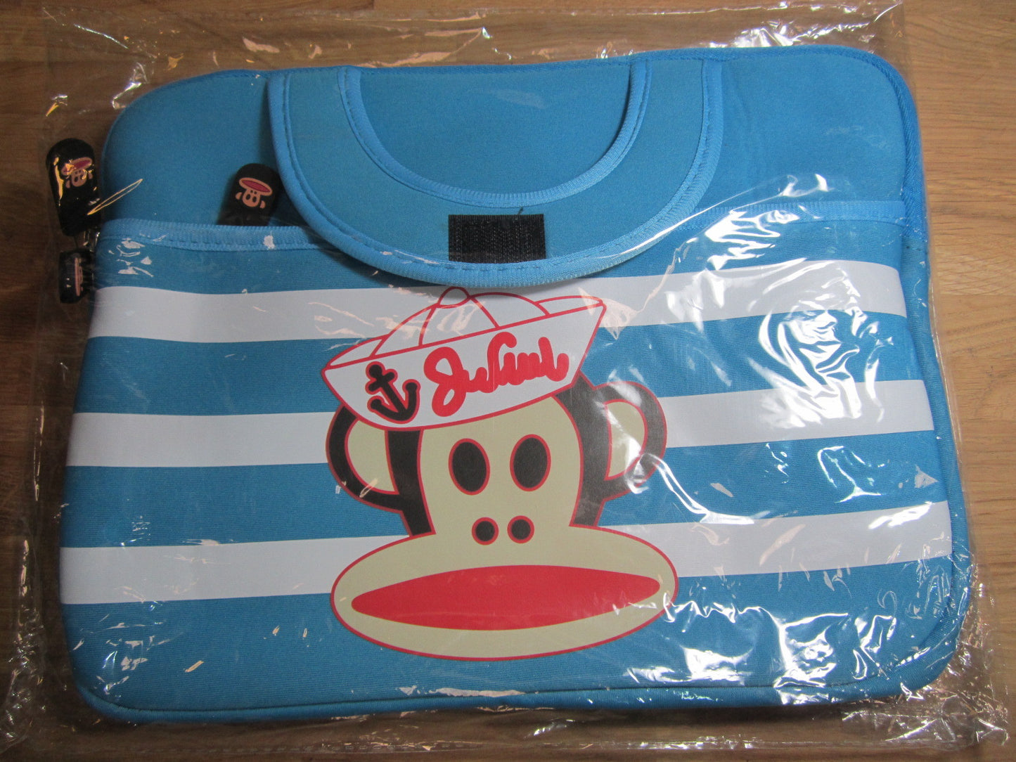 Blue 9.7" Tablet Ipad Soft Carry Case Bag with Handles Sailor / Monkey