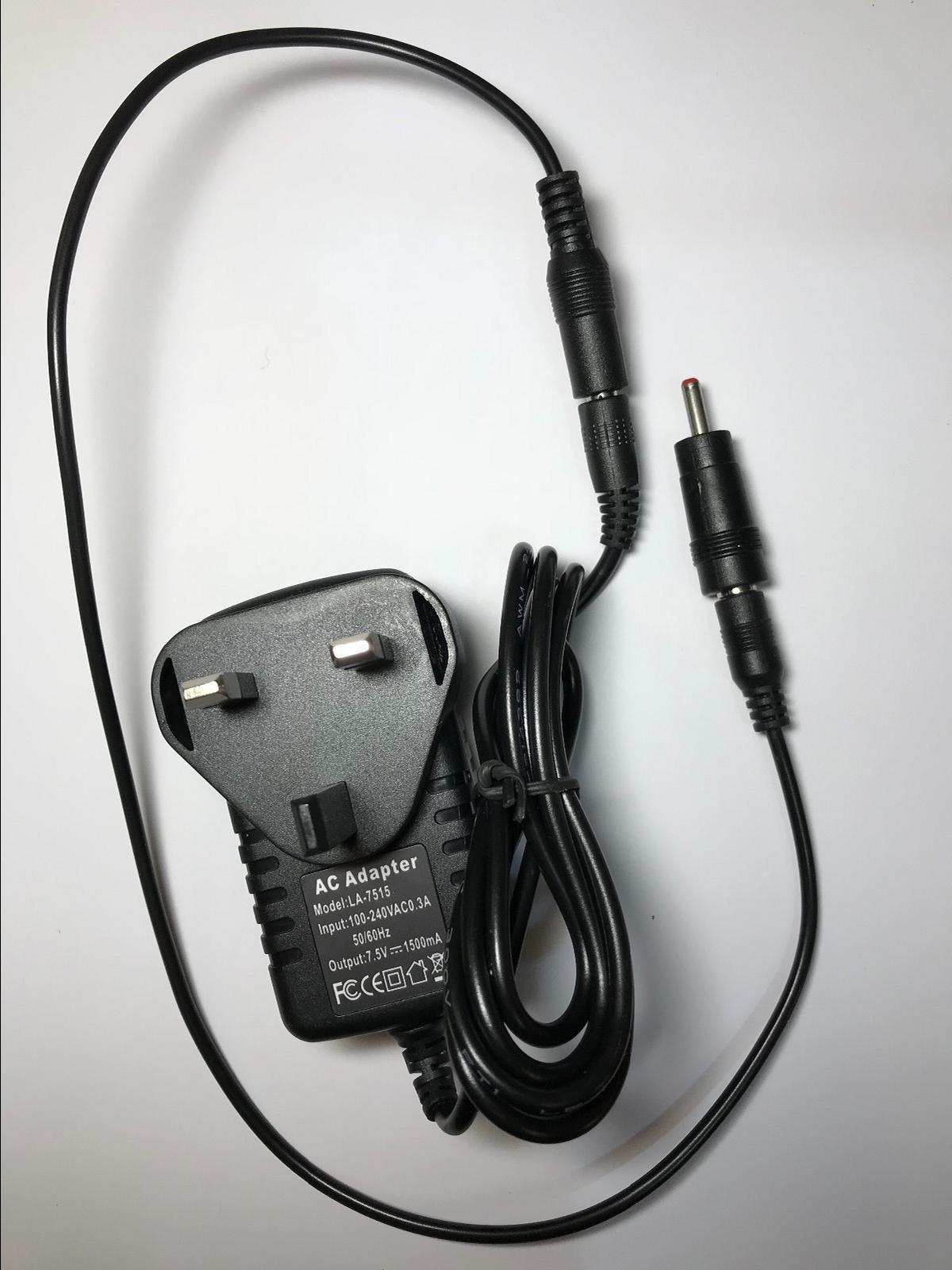 7.5V AC Adaptor Power Supply for Zoom 9000 Guitar Multi Effects Processor Pedal