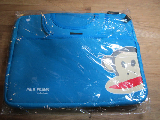 Blue 9.7" Tablet Ipad Soft Carry Case Bag with Handles Plain / Monkey