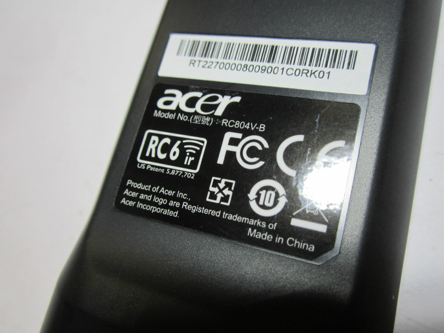 Genuine Acer RC804V-B Remote 25.PBJ02.002 for Acer Aspire 5935G Series Notebook