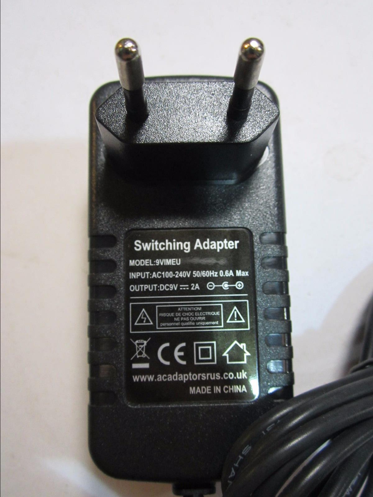 EU 9V Mains AC Adaptor Charger for Binatone Action 950 TWIN Walkie Talkies Radio