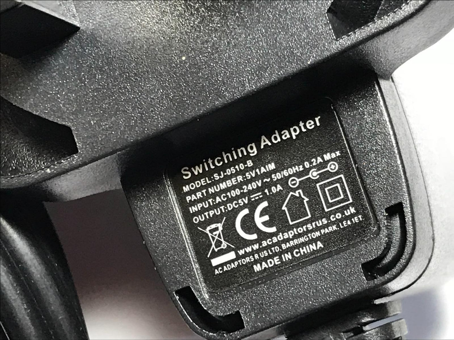 5VDC 1A Mains AC-DC Adaptor Power Supply Charger for Angel MP3 Player 3.5mm