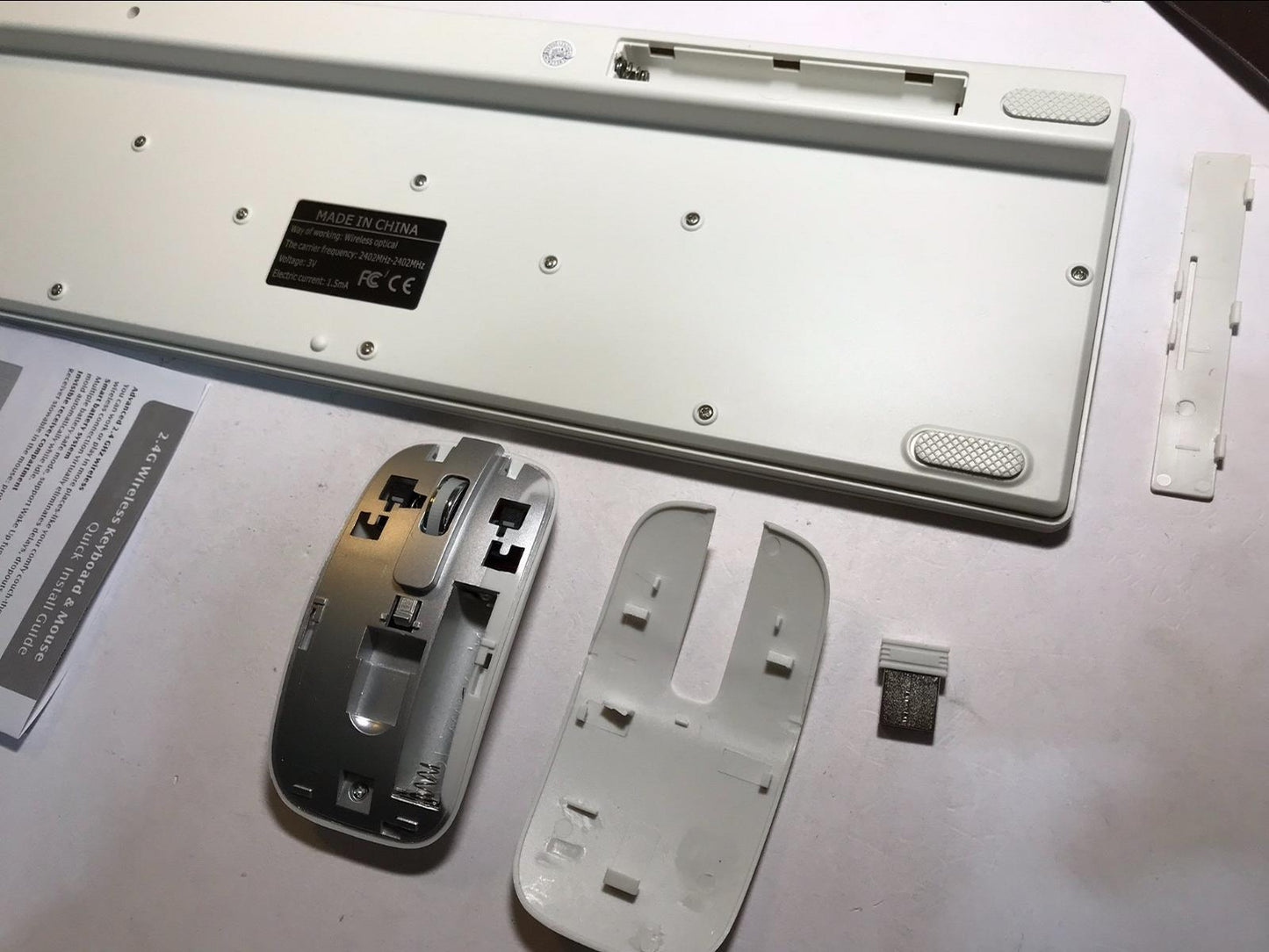 2.4Ghz Wireless Keyboard with Number Pad & Mouse for Samsung UE42F5500