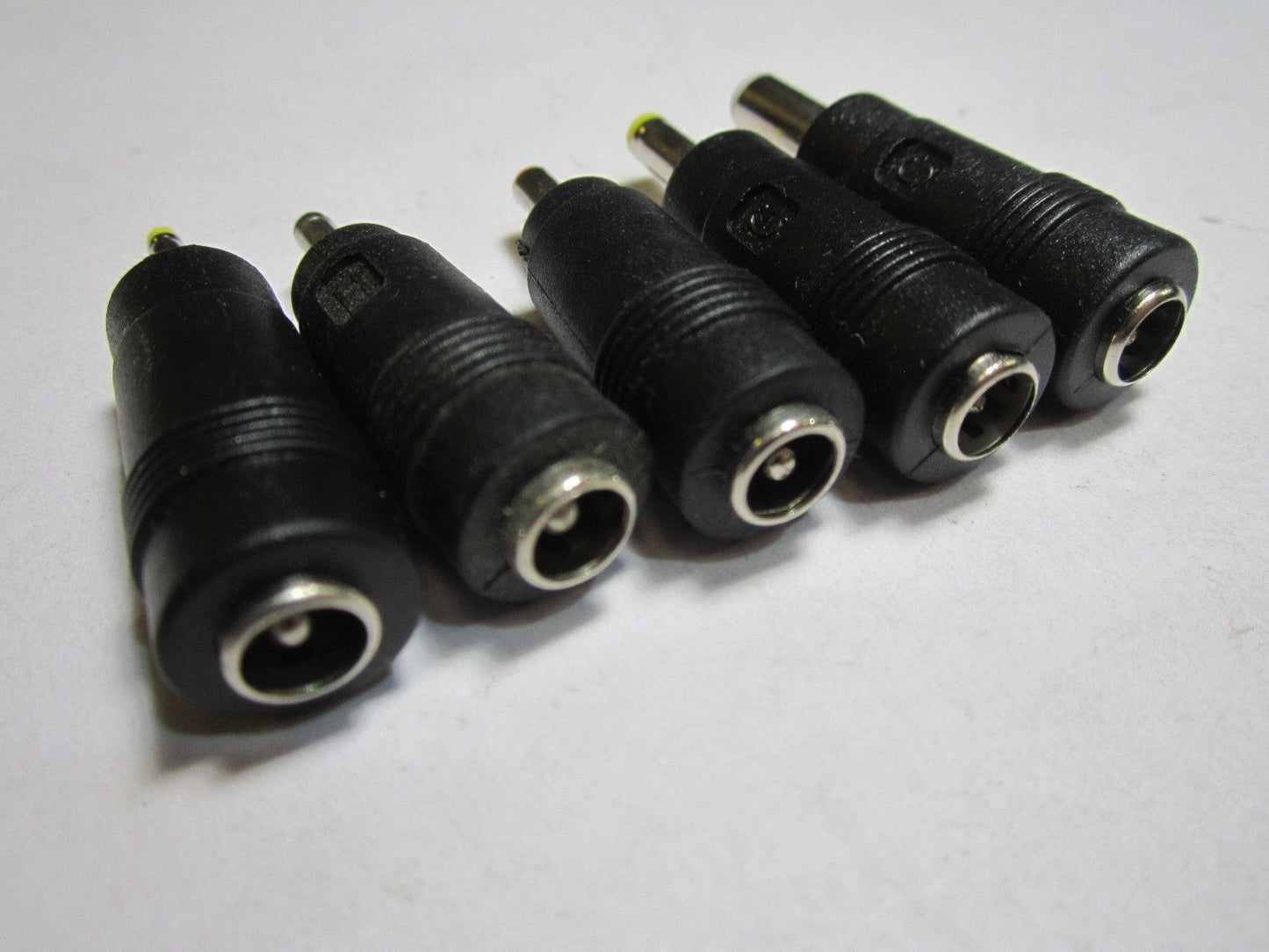 5 Push On DC Tips Convert 5.5mmx2.1mm to 2.5x0.8 3.0x1.1 3.5x1.3 4x1.7 5.5x2.5