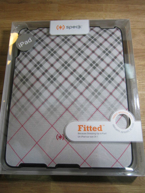 Checked 1st Generation Apple iPad 1 Speck Fitted Fabric Wrapped Cover Case Skin
