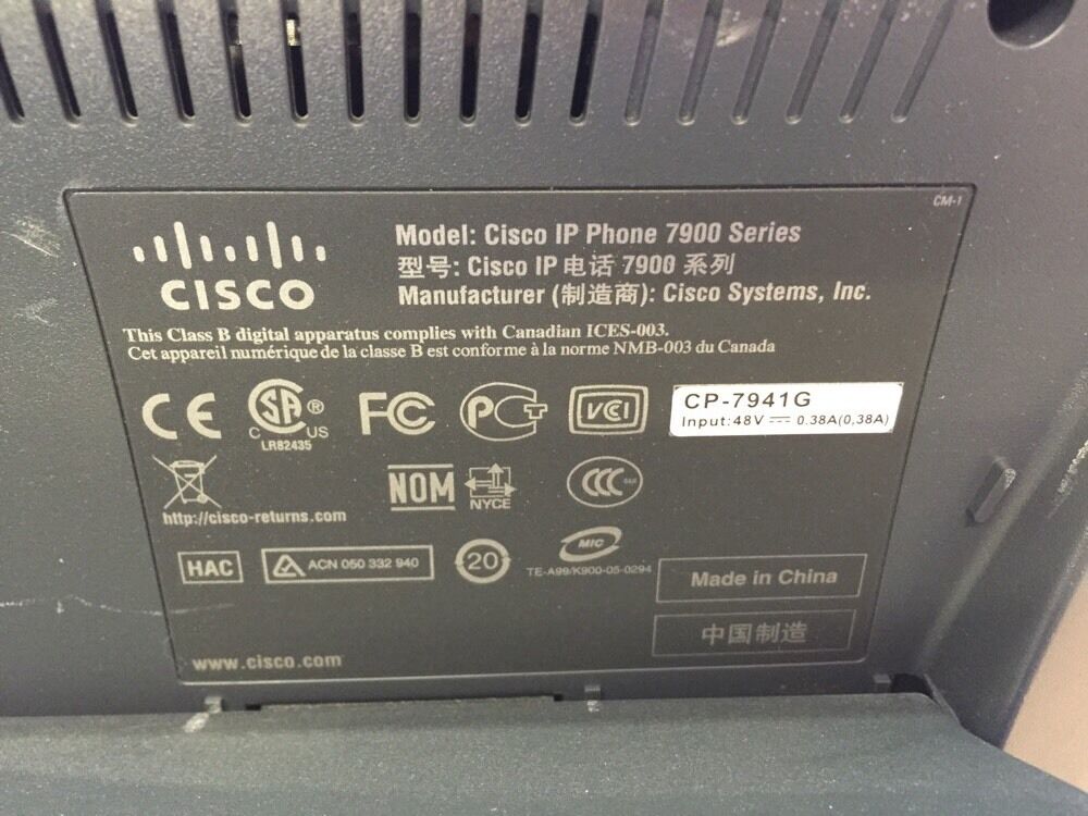 Cisco IP Phone 7941 Used But Fully Working
