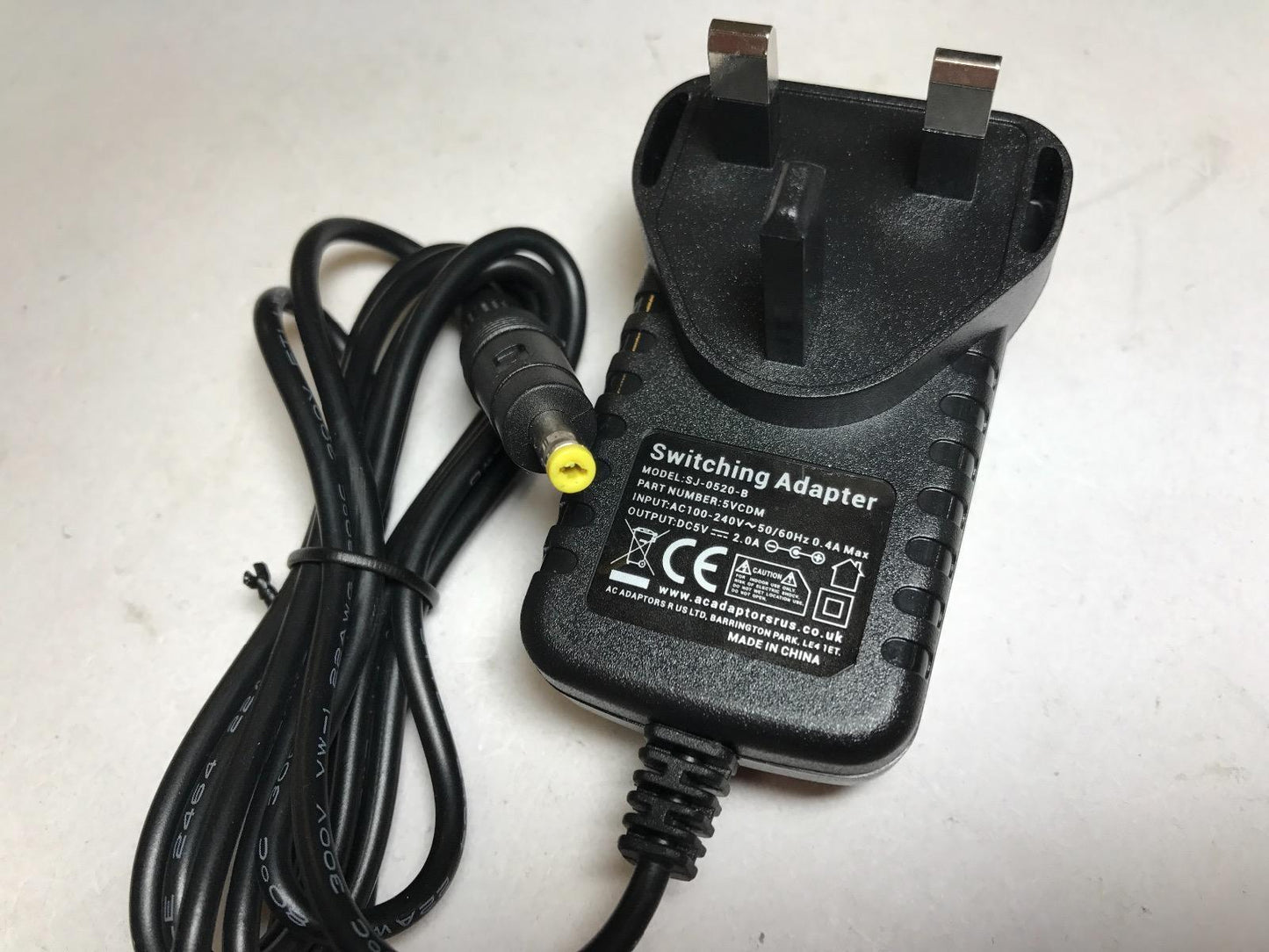 5V 1.25A 1250mA Mains AC Adaptor Power Supply fits DC601 for Bush Freeview Box
