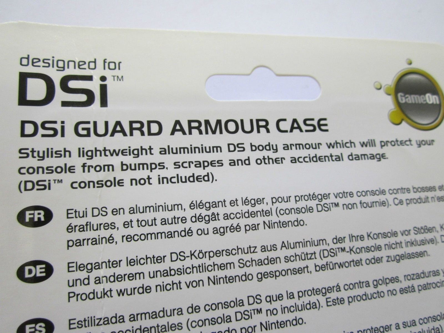 DSi GameOn Compatable Lightweight Aluminium Guard Body Armour Case
